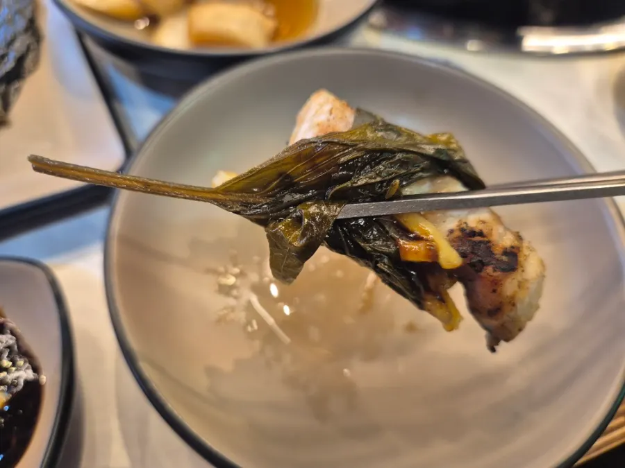 Golden-brown grilled freshwater eel