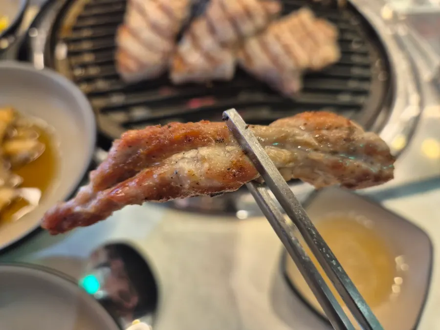 Duck neck seasoned with just salt and pepper