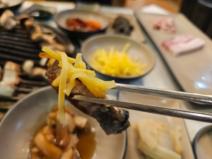 Freshwater eel with ginger