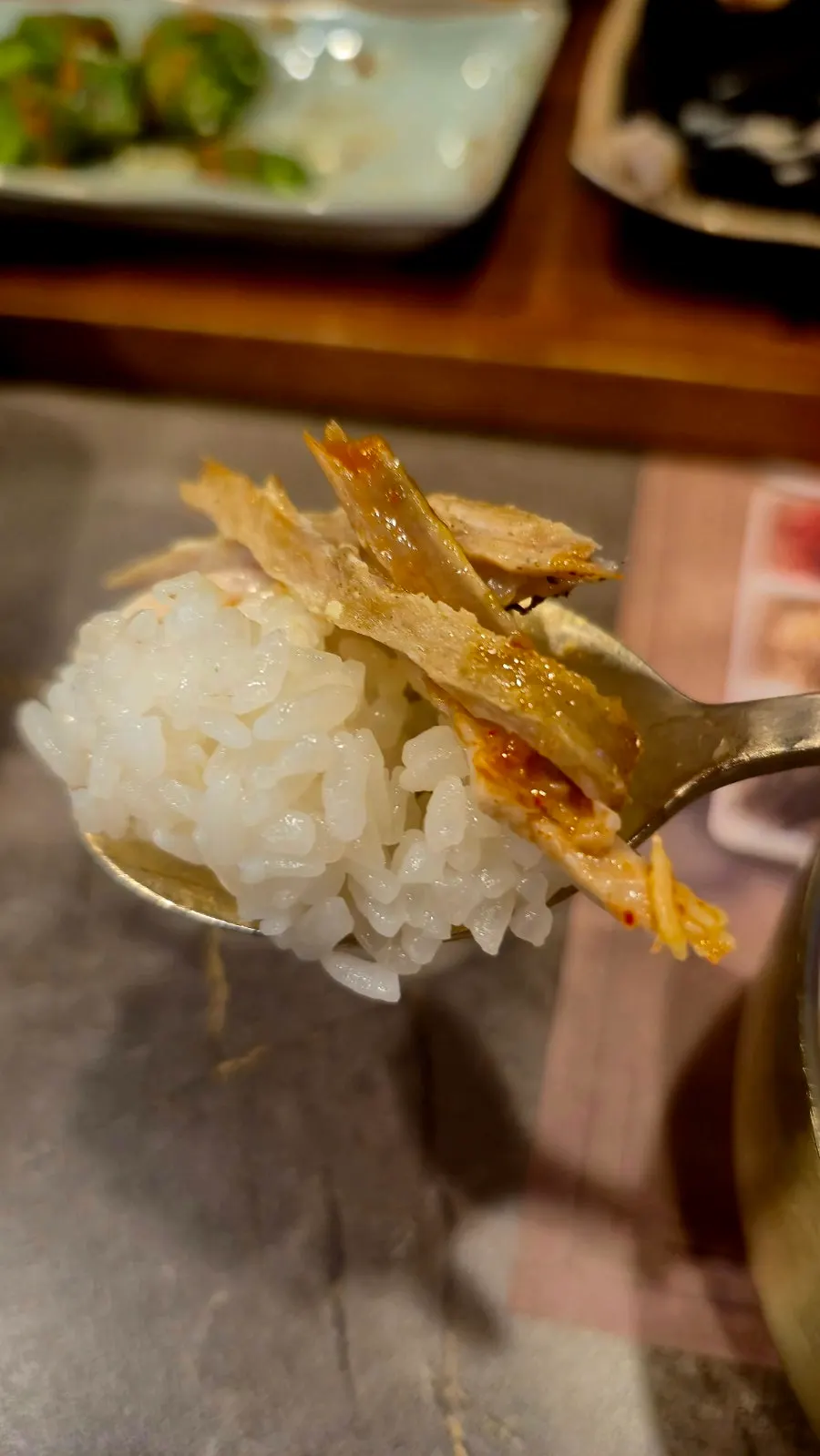 Burnt rice made by pouring water into the hot pot