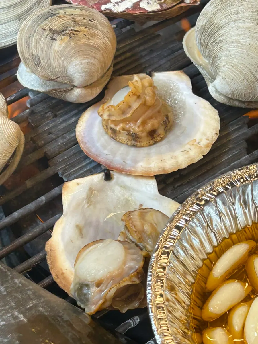 Shellfish and abalone grilling