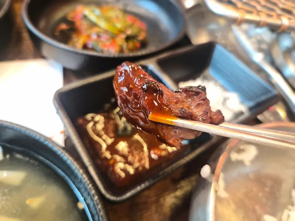 Marinated ribs enjoyed with family