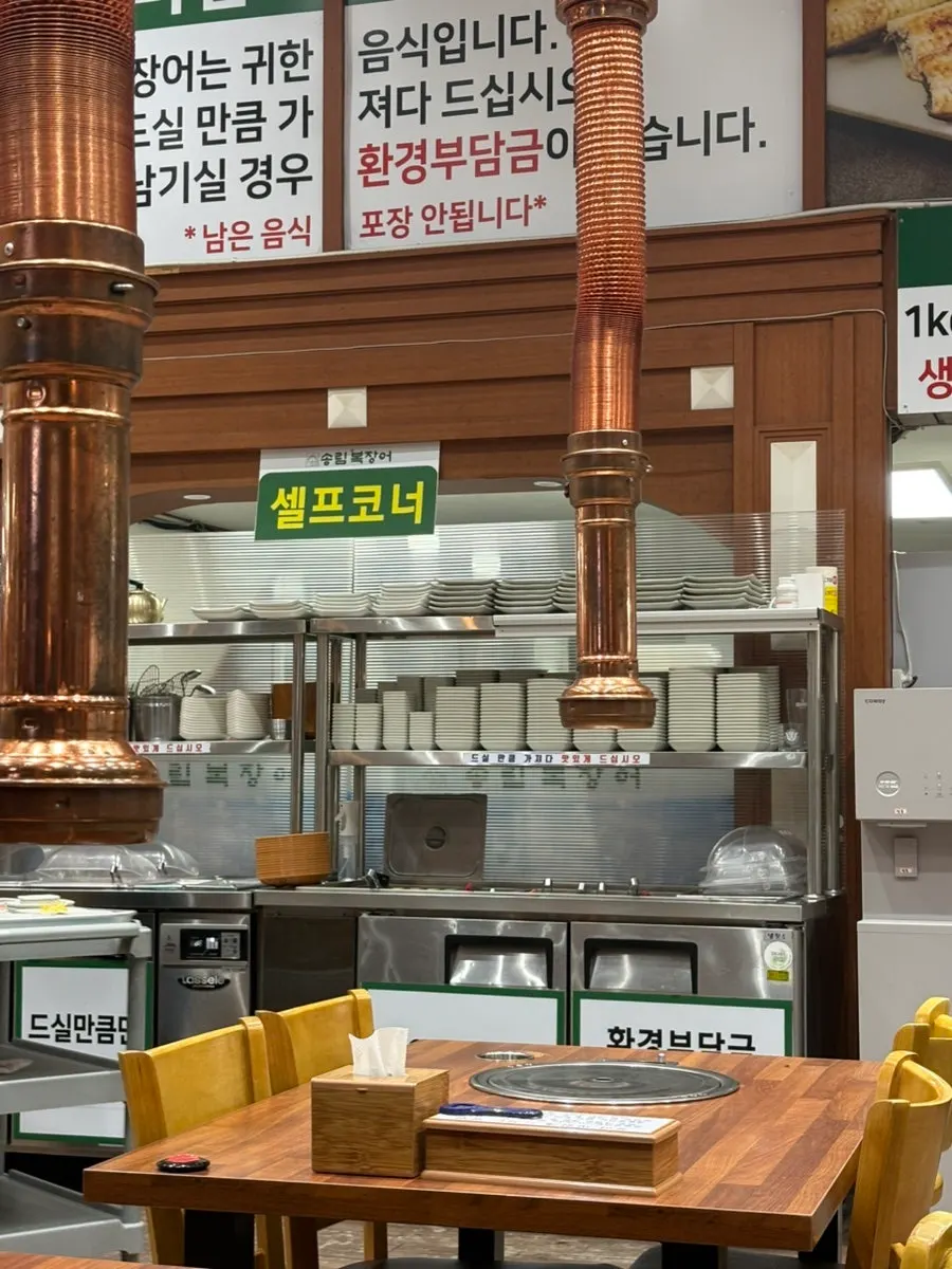 기본으로 차려진 밑반찬