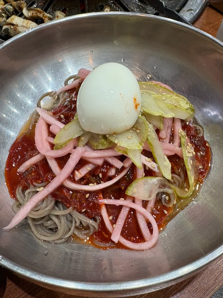 장어와 함께 먹은 막국수