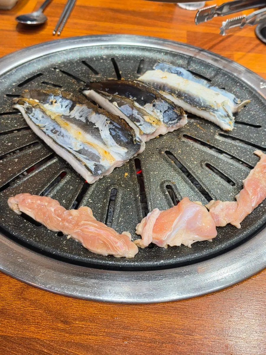 송림복장어 오리목살과 삼겹살 무제한 구성