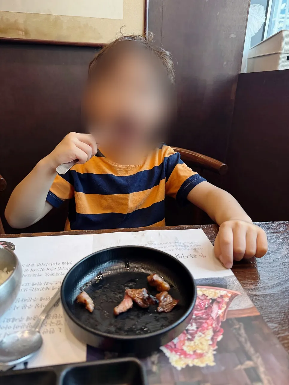 소갈비와 함께 구워지는 수제 소시지