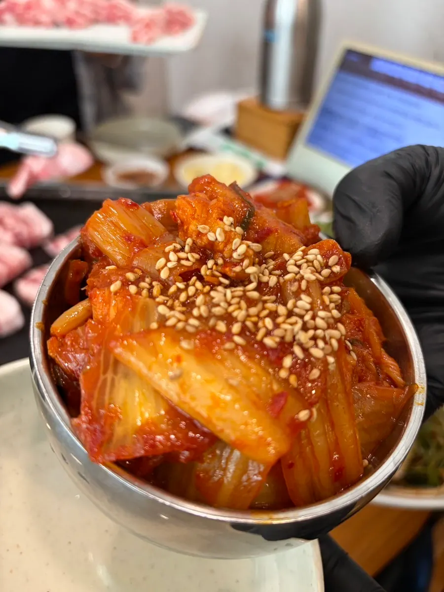 Gamjatang served in a whole pot as a free side