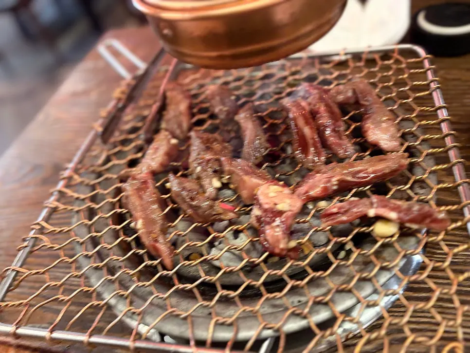 Grilled sweet marinated beef short ribs