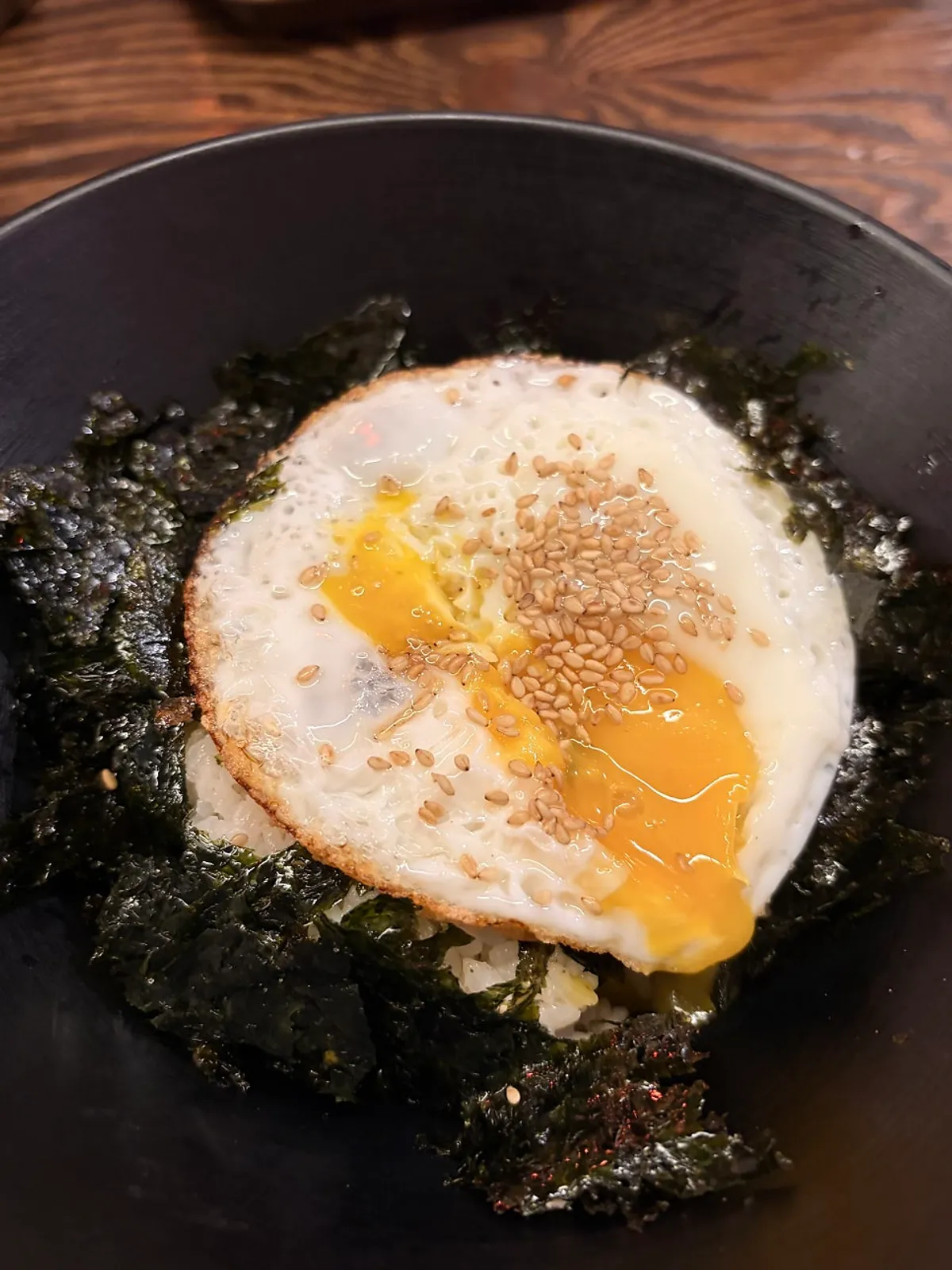 Soy egg rice ordered as baby rice