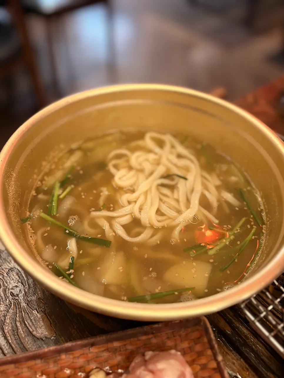 Noodles served to finish the meal