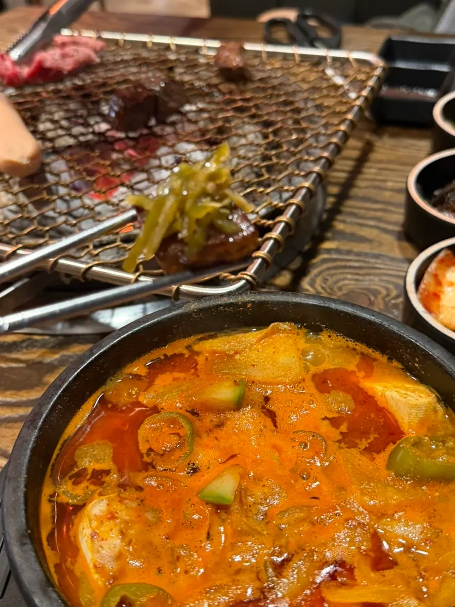Snow crab doenjang stew with crab meat and tofu