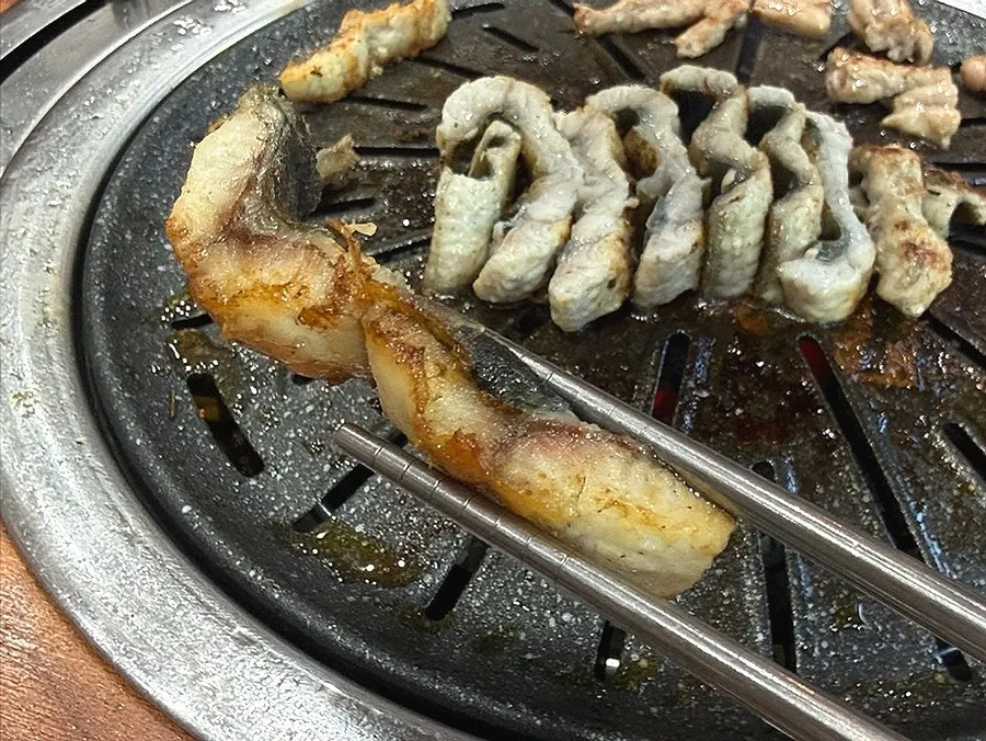 Freshwater eel grilled to a golden brown