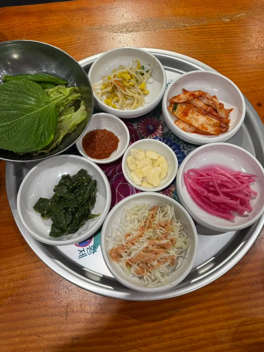 A spread of house-made basic side dishes