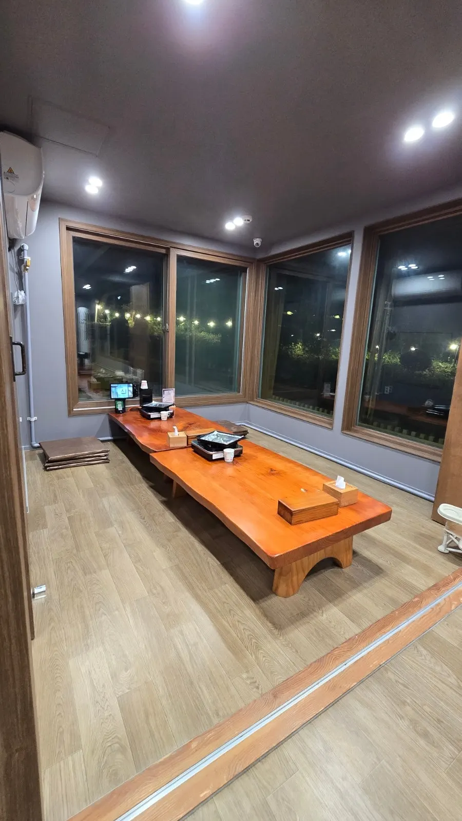 A private room space for group gatherings