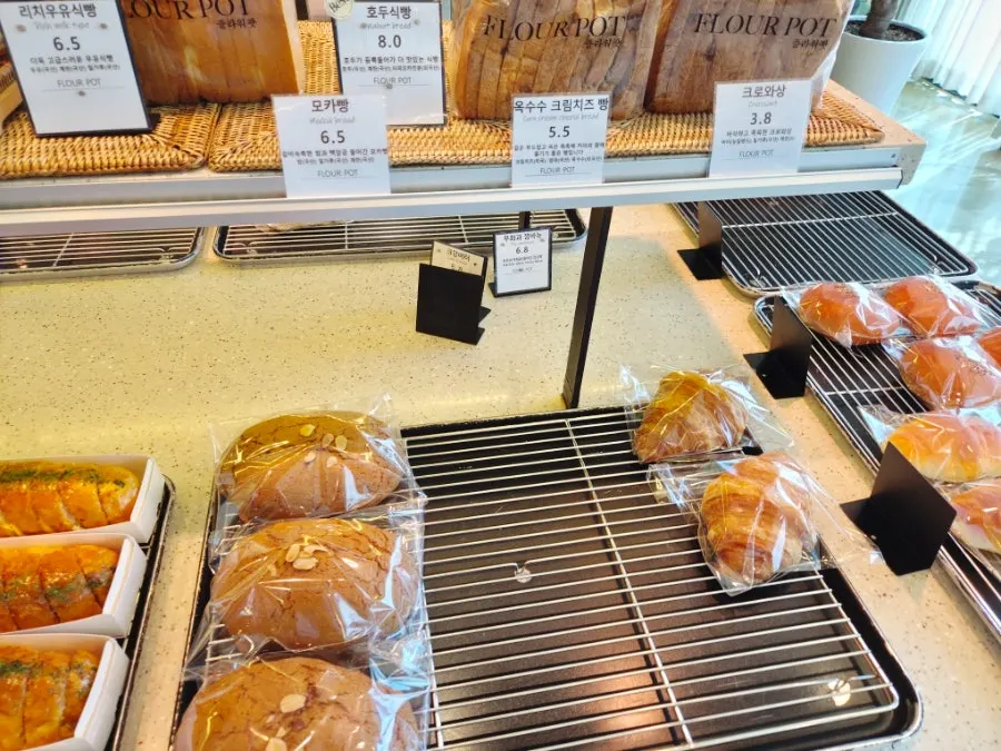 Corner with baked snacks and cookies