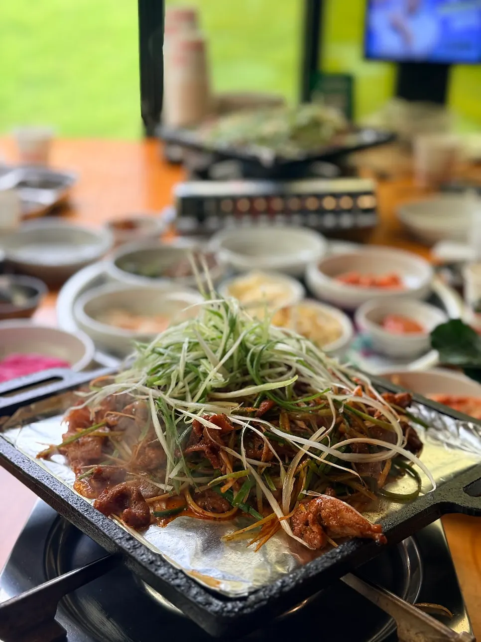 A generous serving of charcoal gochujang bulgogi