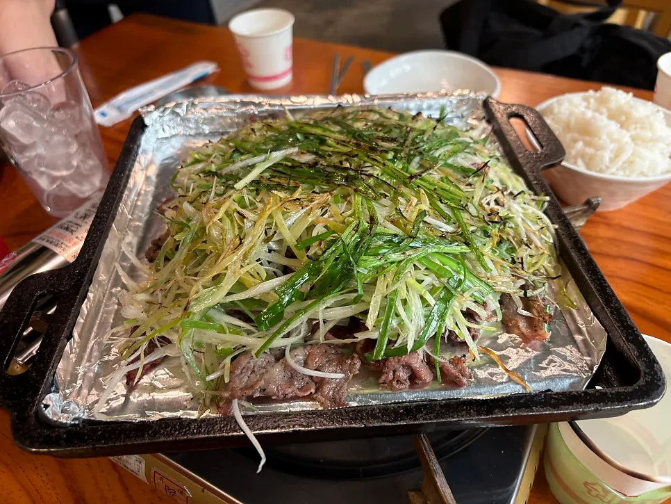 연탄불에서 구워지는 불고기