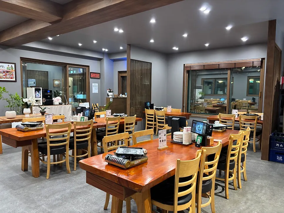 Spacious and tidy interior of Bulhyangjip