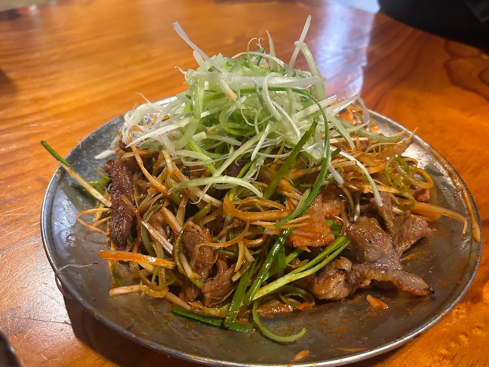 Sweet-savory charcoal bulgogi at a dog-friendly Korean BBQ restaurant in Siheung, Bulhyangjip