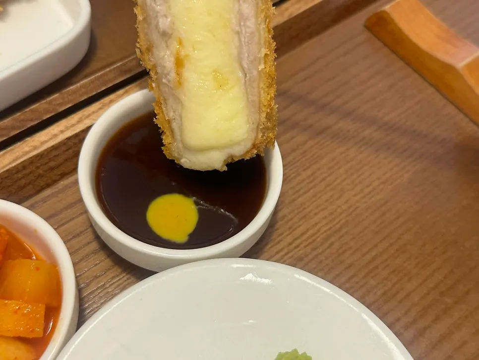 돈카츠 정식 전체 상차림