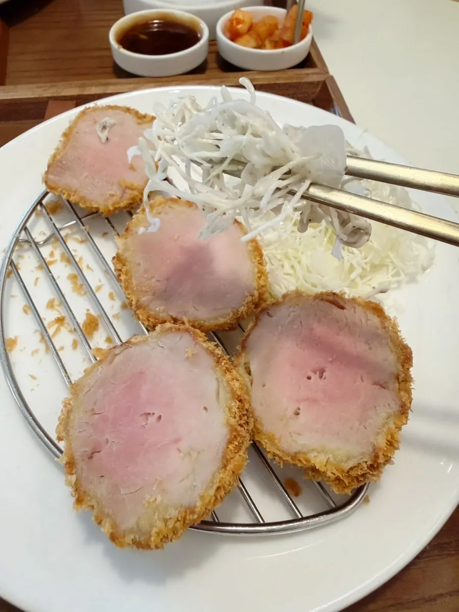 Katsu cured with koji salt and salt served on the side