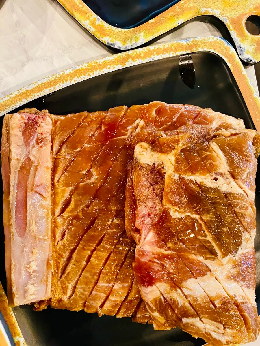 블랙앵거스 소갈비살 150g 접시