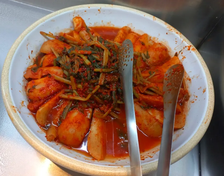 Vegetable side dishes for bibimbap