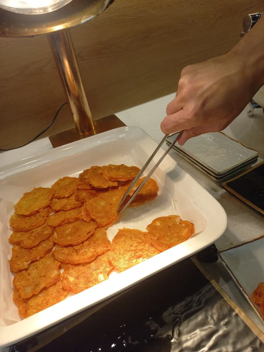 Tteokbokki from the self-serve bar
