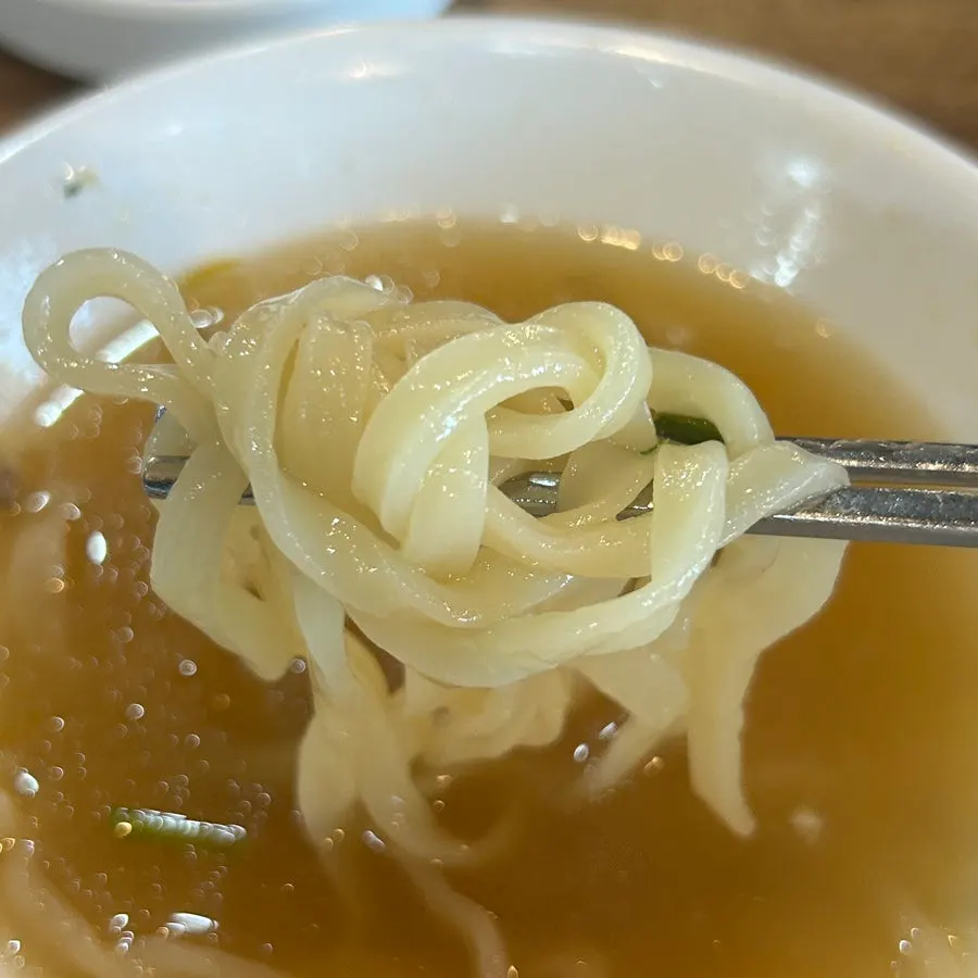전골 국물로 마무리한 칼국수