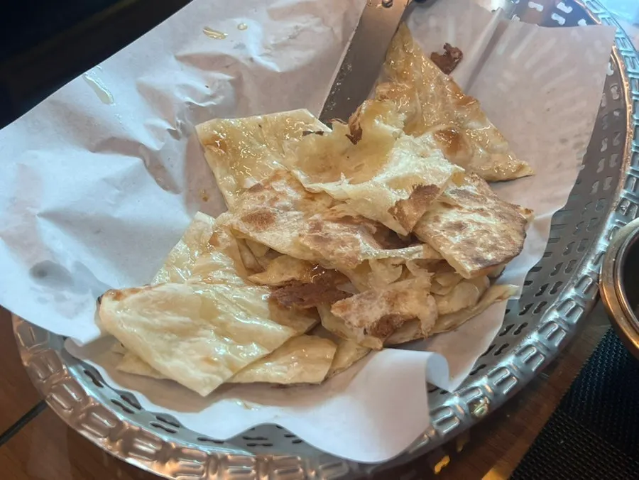 Sweet naan drizzled with honey