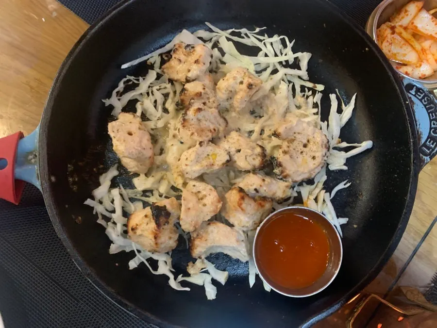 인도 음식점 기본찬 구성