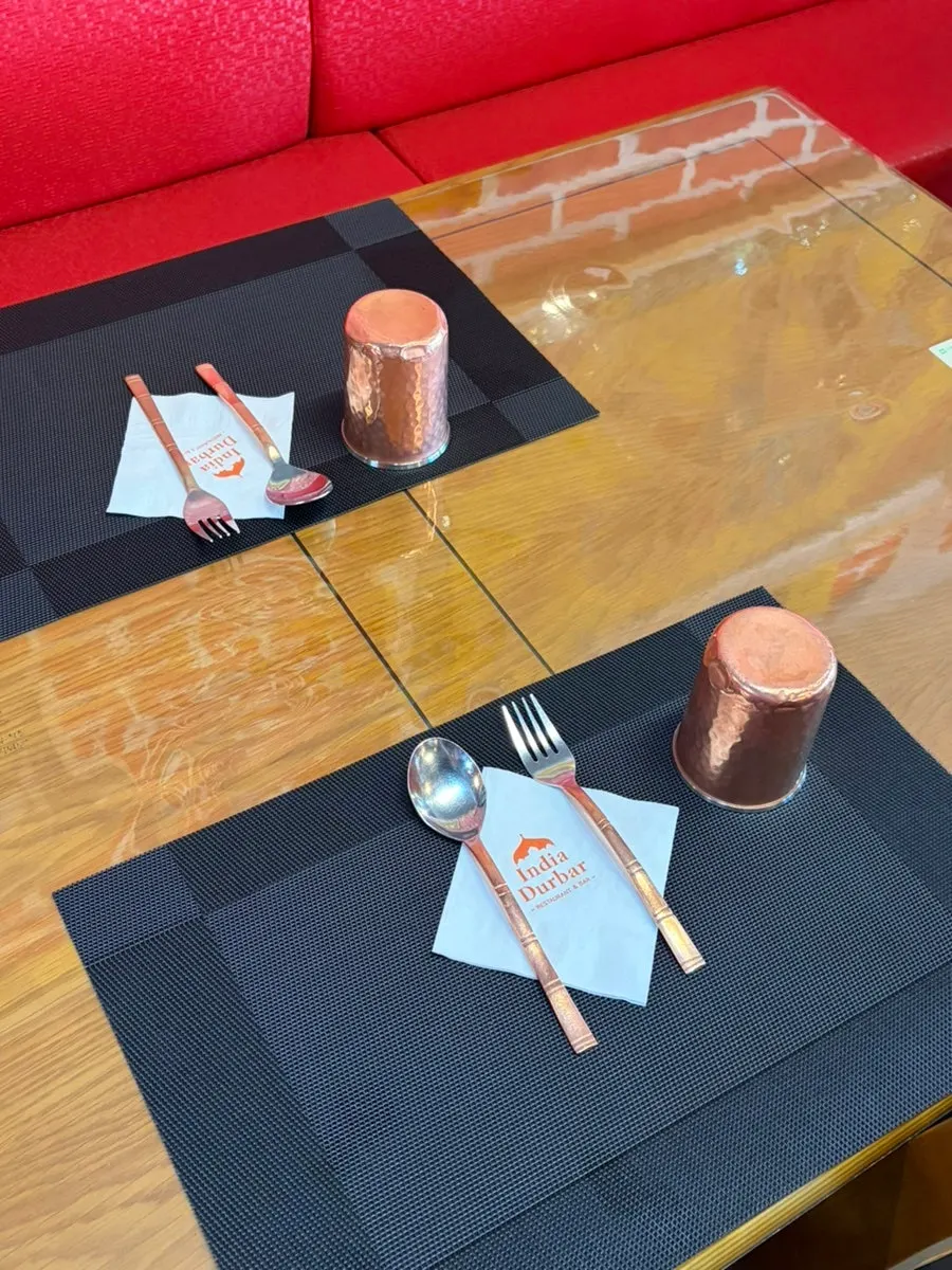 Spaced-out tables at India Darbar