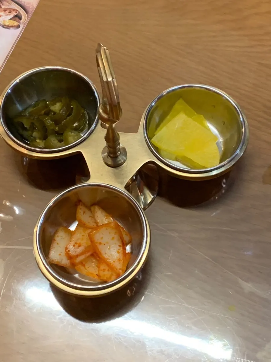 한 판으로 나온 1인 세트 A 상차림