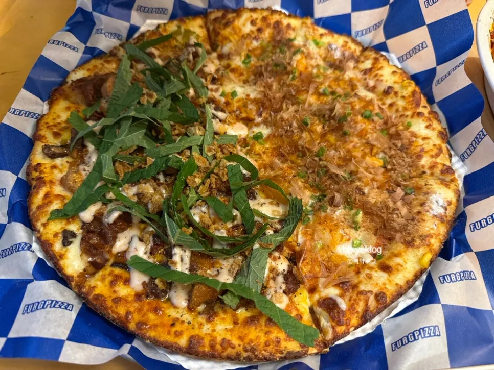Woof Woof Chicken and Woof Pizza menu for dogs