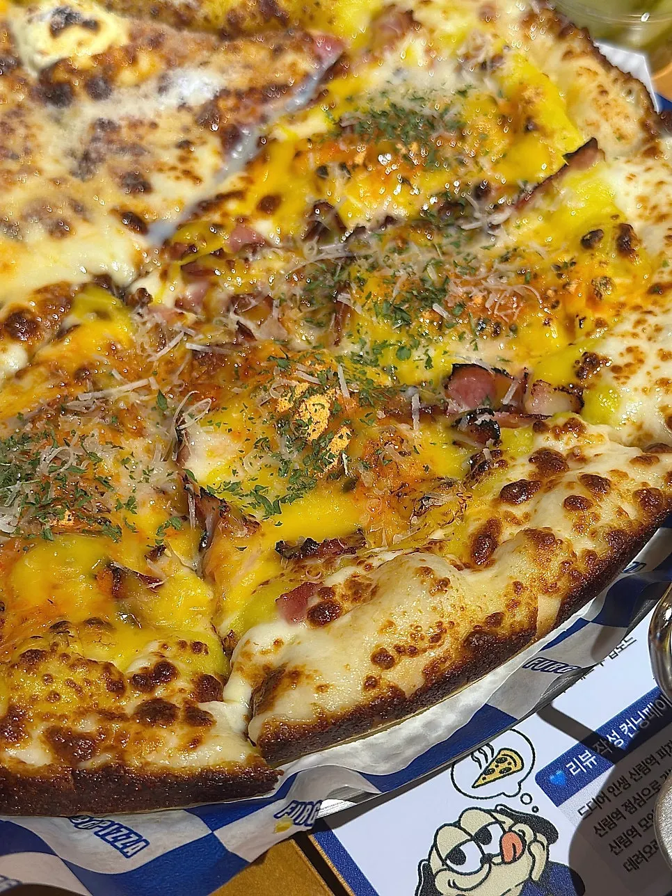 Whole Corn Double Bacon Pizza