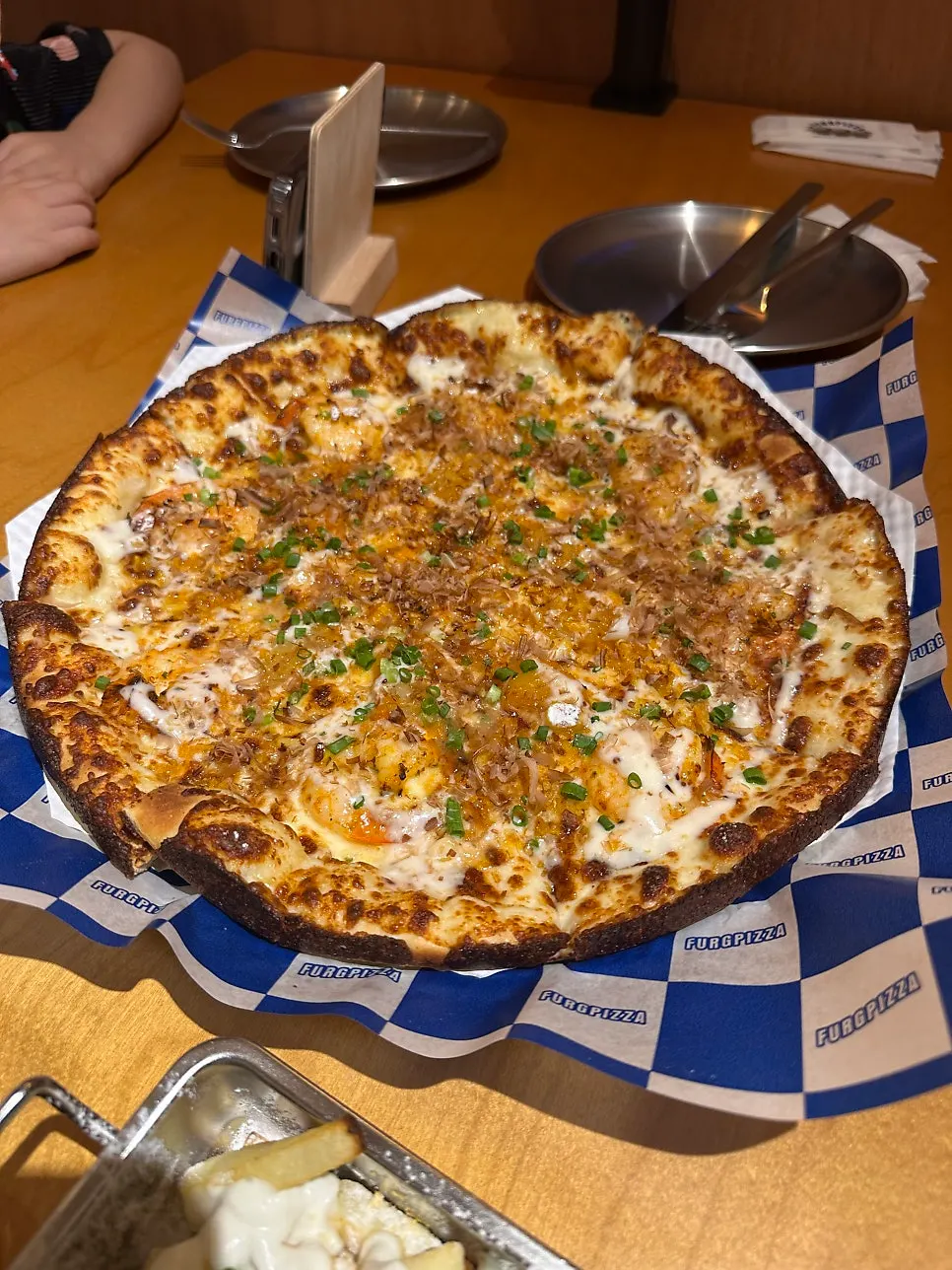 Truffle Shrimp and Scallop Pizza