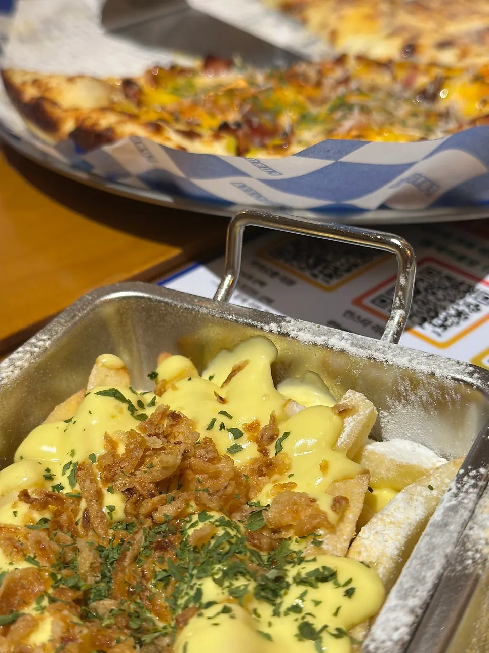 Potato side with butter garlic sauce