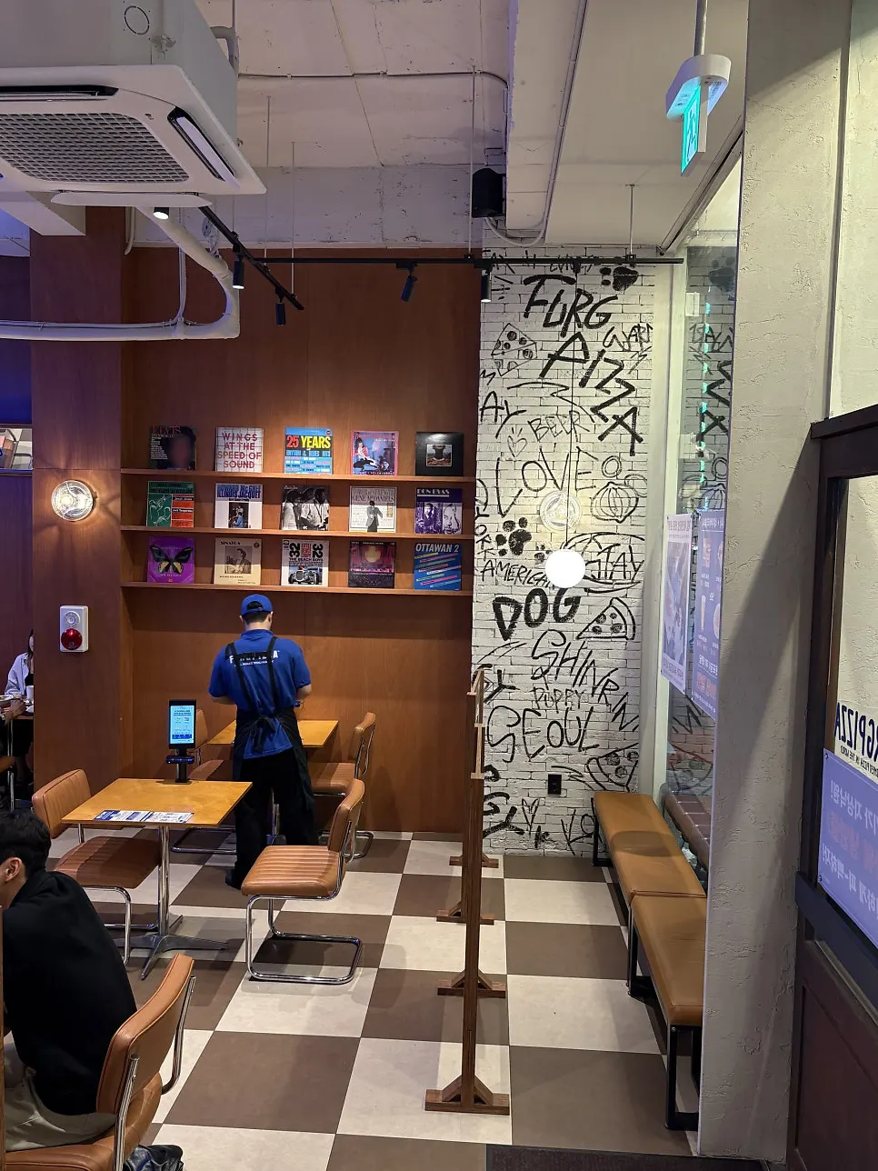 3rd floor pet zone signage and pet-friendly space