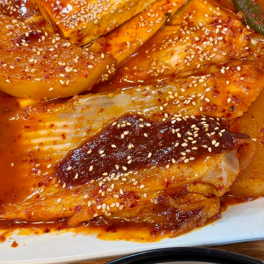 Saus gaori-jorim yang diaduk dengan nasi