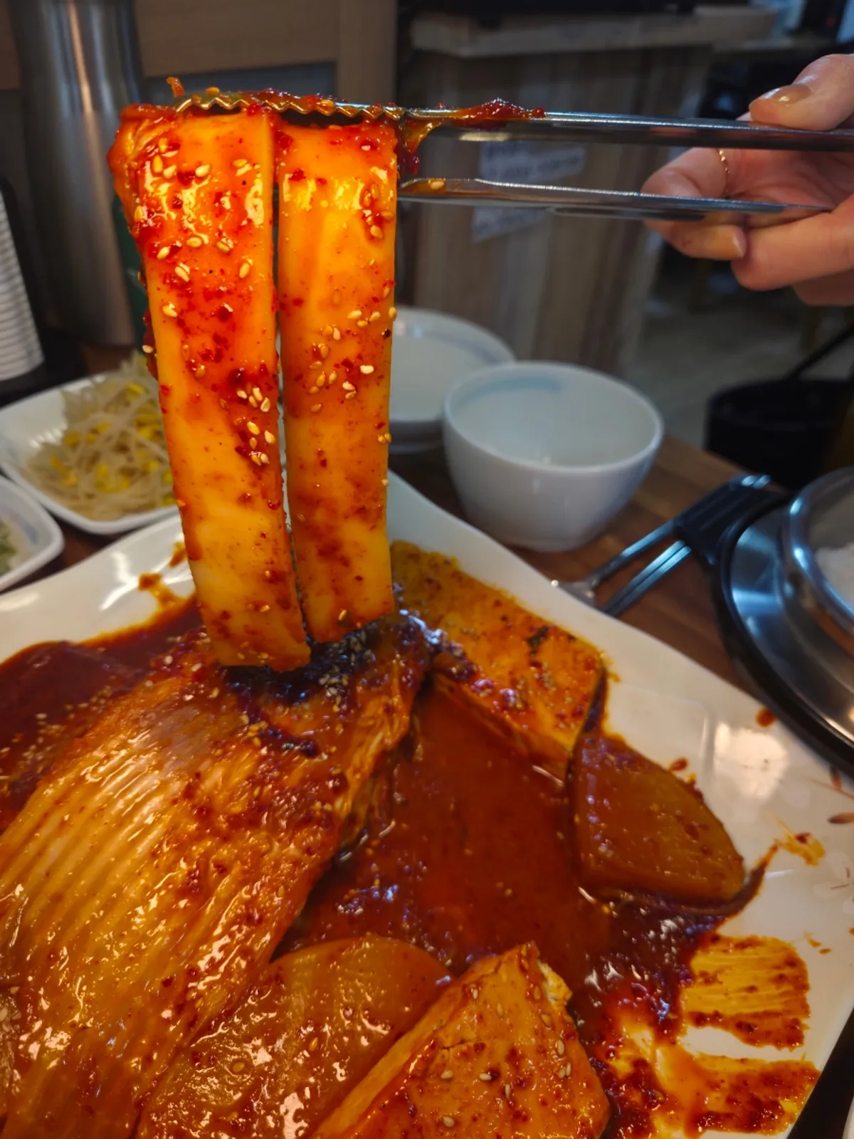 두부와 가오리조림 조합
