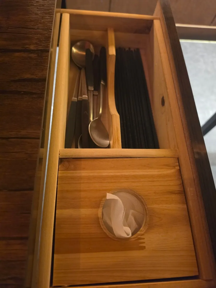 Order kiosk inside the store