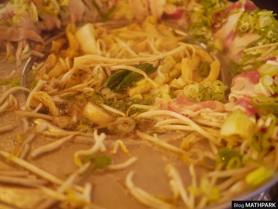 Full spread of the Donggeurami shabu-shabu