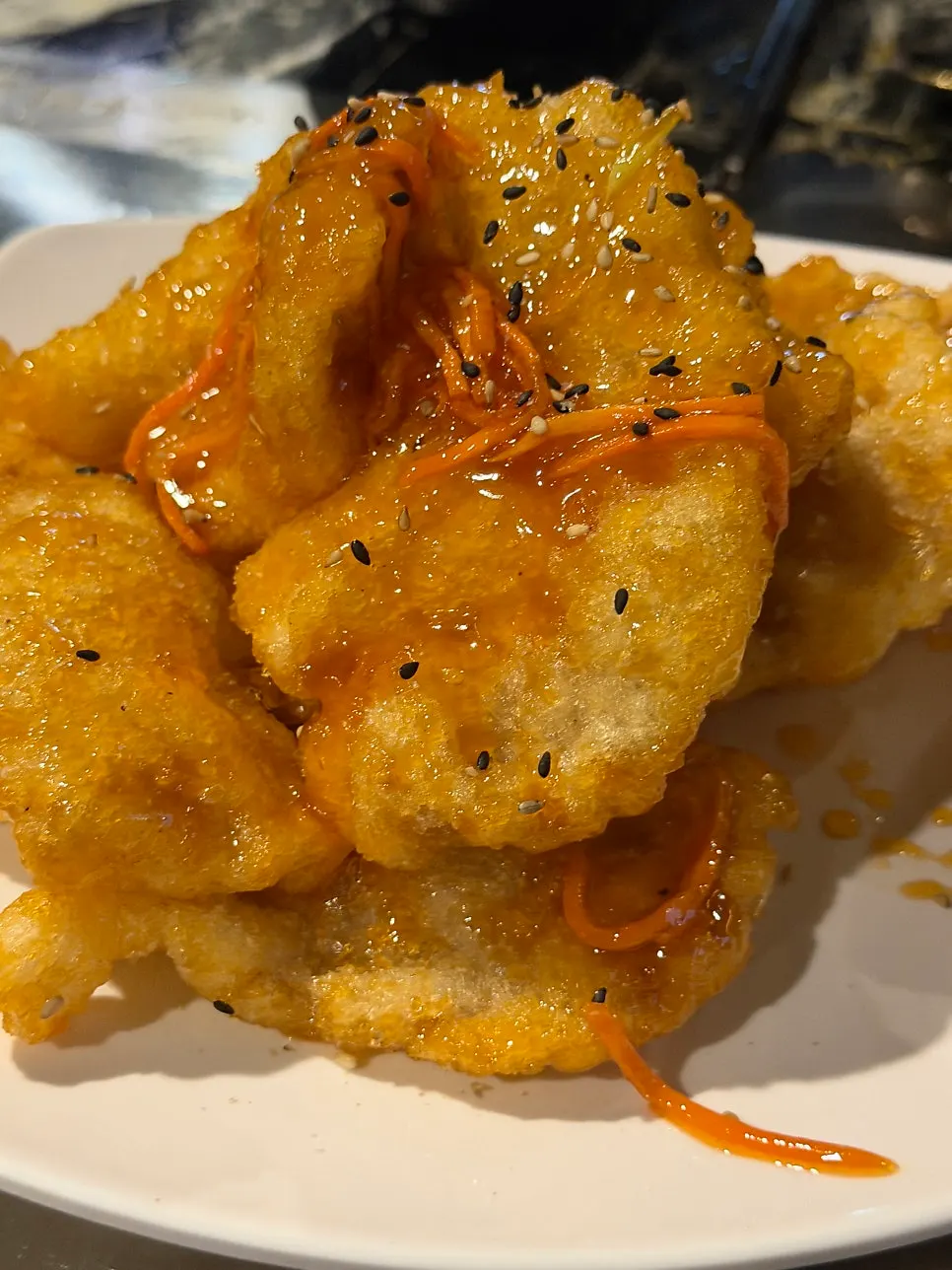 Crispy-battered guobaorou, small size