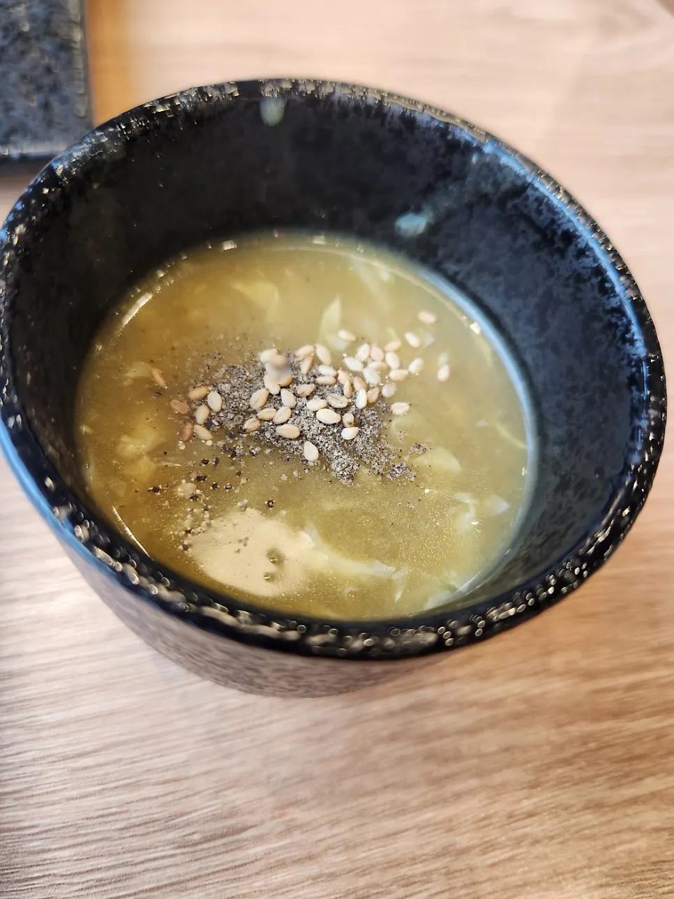 코스 첫 순서 전복 게우 스프