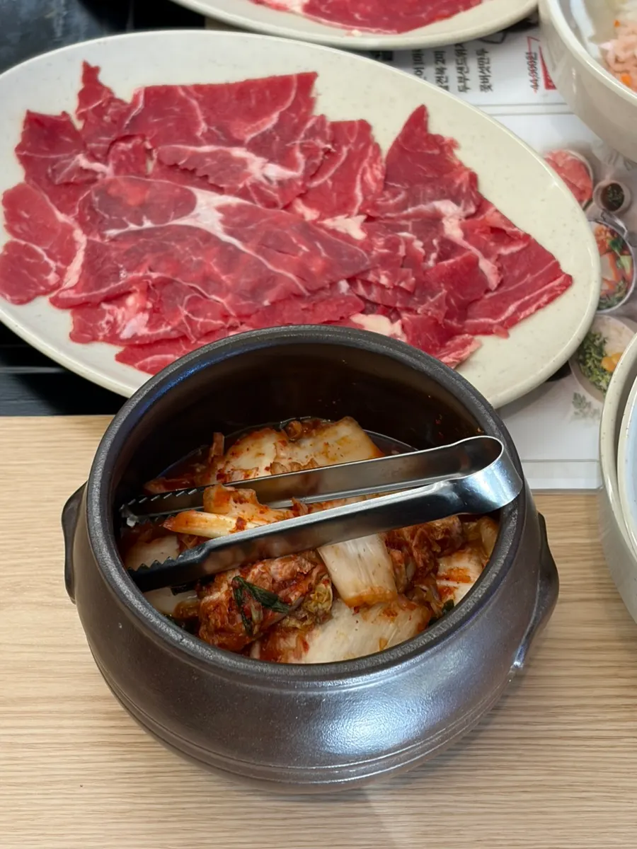 마무리 볶음밥용 재료 그릇
