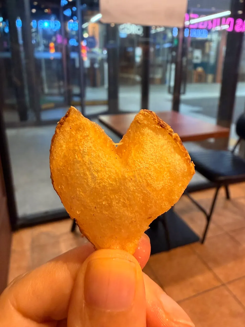 A generous serving of free fries piled high
