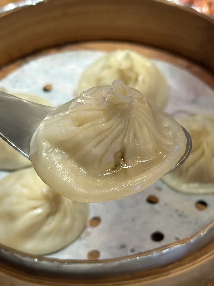 Juicy xiaolongbao soup dumplings