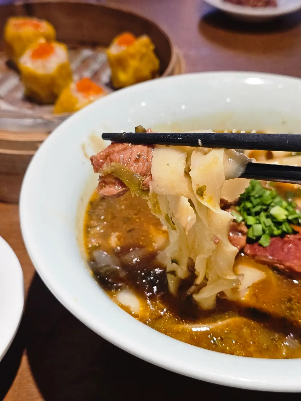 Noodles made from four-times-aged dough for beef dao xiao mian