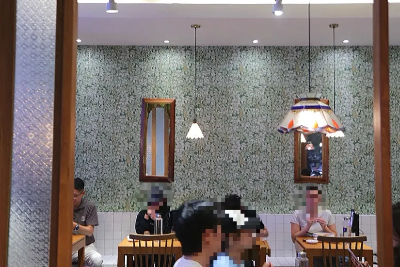 Kitchen scene at Cheonghwaweon where handmade dim sum is prepared