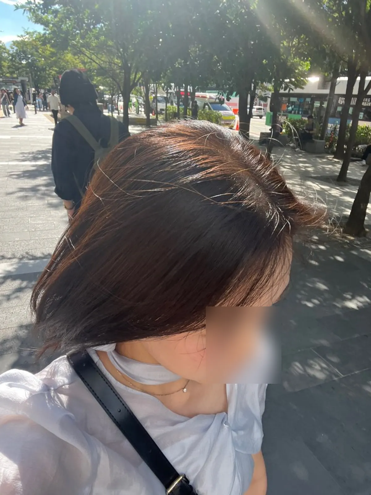 Ash tones showing through in natural light